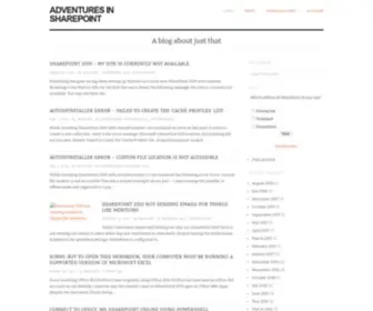 Adventuresinsharepoint.co.uk(Adventuresinsharepoint) Screenshot