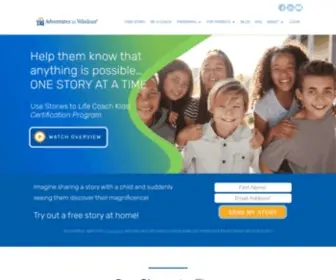 Adventuresinwisdom.com(Adventures in Wisdom Life Coaching for Kids Using Coaching Stories) Screenshot