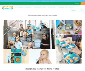 Adventuresnacks.com.au(Inspiring Healthy Mealtimes with Kids Lunchboxes and Tableware) Screenshot