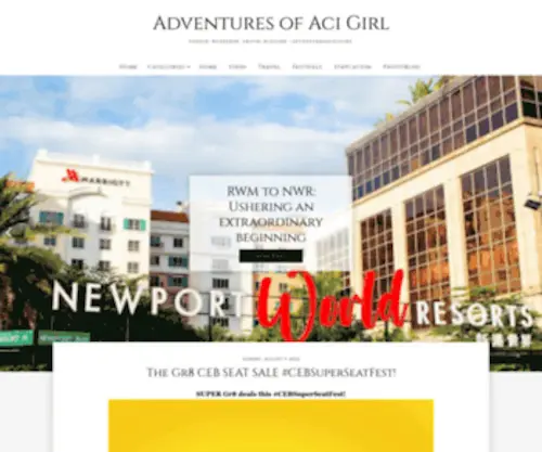 Adventuresofacigirl.com(Adventures of Aci Girl) Screenshot