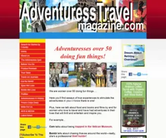 Adventuress-Travel-Magazine.com(Adventuress Travel Magazine) Screenshot