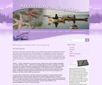 Adventuress.ca(Kayaking Vancouver Island) Screenshot