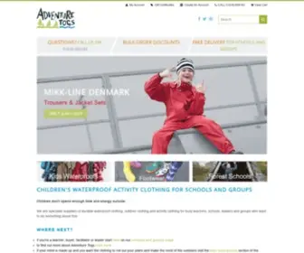 Adventuretogs.co.uk(Childrens Waterproofs & Kids Outdoor Clothing) Screenshot