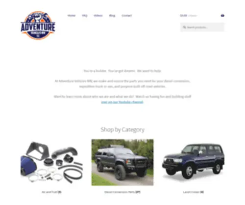 Adventurevehiclesnw.com(Adventure Vehicles NW showcases the vehicles and products of Expedition and Off Road Vehicle Enthusiasts) Screenshot