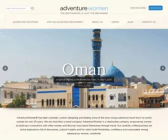 Adventurewomen.com(Adventure Travel) Screenshot