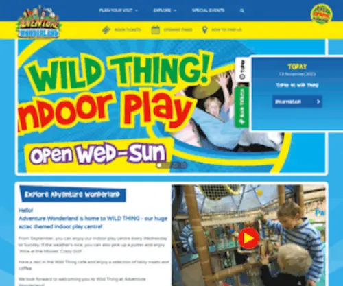 Adventurewonderland.co.uk(Adventure Wonderland) Screenshot