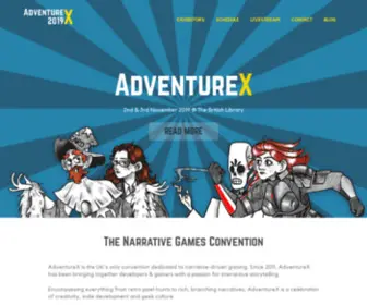 Adventurexpo.org(The Narrative Games Convention) Screenshot