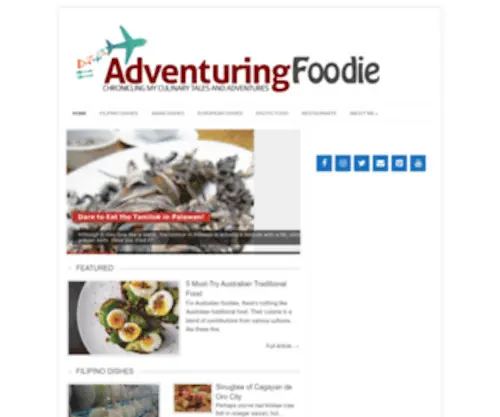 Adventuringfoodie.com(Adventuring Foodie) Screenshot