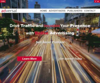 Adversal.com(The Native Advertising Platform) Screenshot