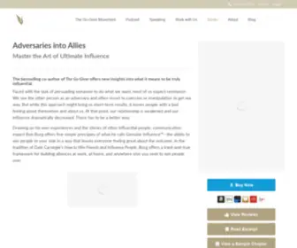 Adversariesintoallies.com(Adversaries into Allies) Screenshot