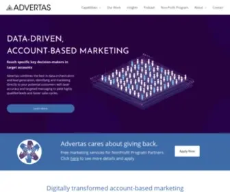 Advertas.com(Data-Drive, Account-Based Digital Marketing Firm) Screenshot