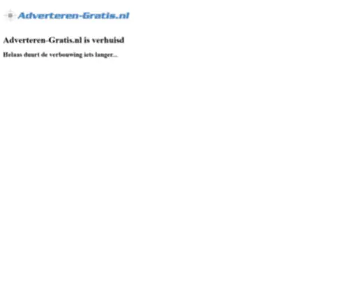 Adverteren-Gratis.nl(Gratis Adverteren op Internet) Screenshot