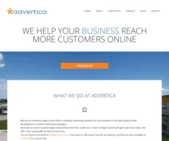 Advertica.eu(Interactive marketing agency) Screenshot