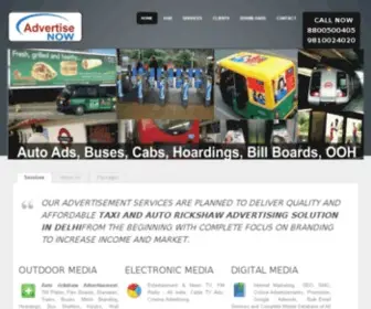 Advertisenow.in(Auto Rickshaw Advertisement in Delhi) Screenshot