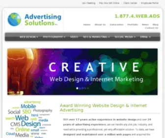 Advertisingsolutions.net(Award Winning Website Design & Internet Advertising) Screenshot