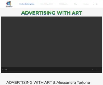 Advertisingwithart.com(Shop window display ideas) Screenshot