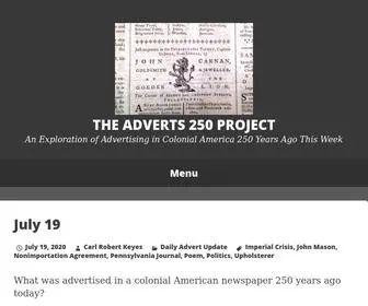 Adverts250Project.org(The Adverts 250 Project) Screenshot