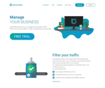 Advertsafe.net(Your traffic manager) Screenshot