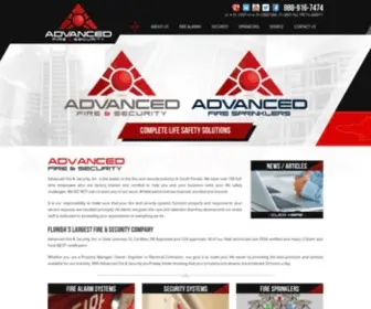 AdvFireonline.com(Advanced Fire & Security) Screenshot