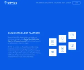 Adviad.com(Cross-Channel Advertising Platform) Screenshot