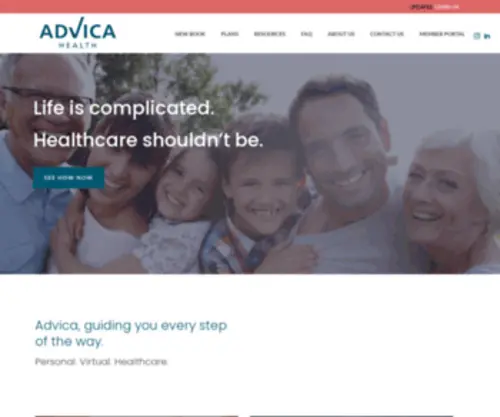 Advicahealth.com(Advica Health) Screenshot