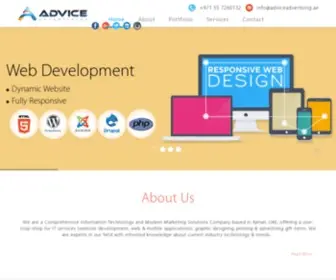 Adviceadvertising.ae(Advice Advertising) Screenshot
