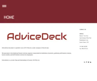 Advicedeck.co.za(AdviceDeck Funeral & Society) Screenshot