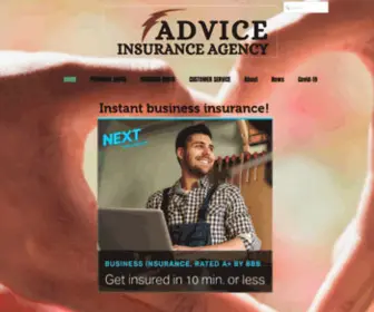 Adviceinsurance.com(Advice Insurance Agency) Screenshot