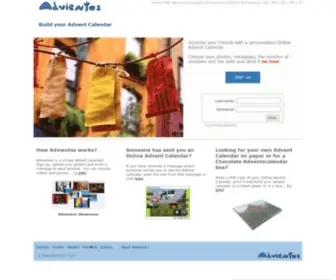 Advientos.com(Online Advent Calendar) Screenshot