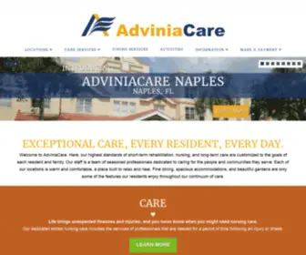 Adviniacare.com(Exceptional Care) Screenshot