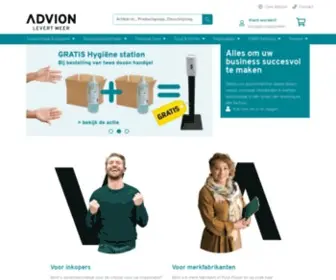 Advion.nl(Het online platform voor FMCG en Food artikelen) Screenshot