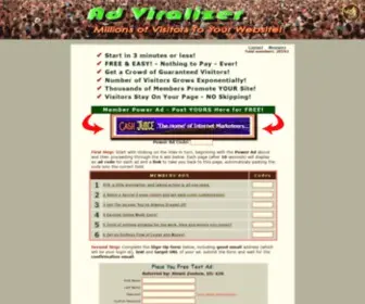 Adviralizer.com(Adviralizer) Screenshot