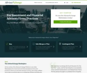 Adviserxchange.com(Acquisition & Succession Services) Screenshot