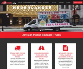 Advisionmobile.com(Mobile Billboard Truck Agency in Chicago) Screenshot