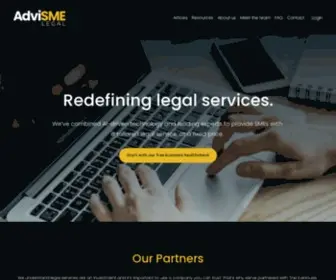 Advisme.co.nz(AdviSME is the legal solution designed for SMEs) Screenshot