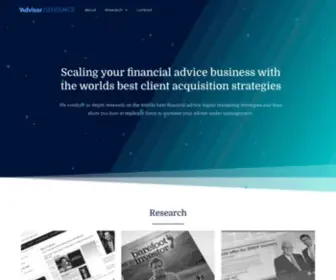 Advisoradvance.com(The #1 Financial Advisor Marketing Solution) Screenshot
