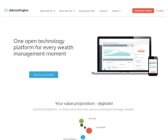 Advisorengine.com(Wealth Management Software) Screenshot
