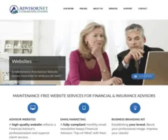 Advisornet.ca(Full Service Website Solutions for Financial & Insurance Advisors) Screenshot