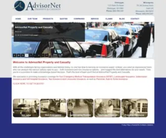 Advisornetpc.com(Insurance for Businesses) Screenshot