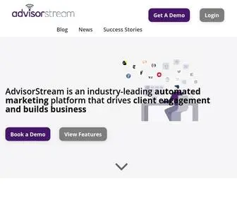 Advisorstream.com(Digital Marketing Automation for Financial Advisors) Screenshot