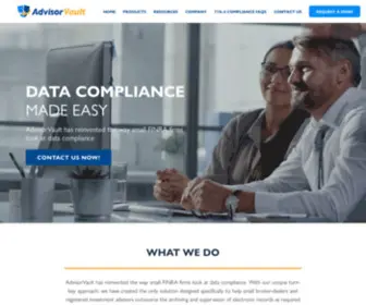 Advisorvault.org(4 Compliant Archiving) Screenshot