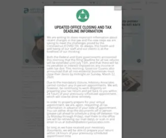 Advisoryassociates.com(Bohemia, NY Tax Preparation and Accounting) Screenshot