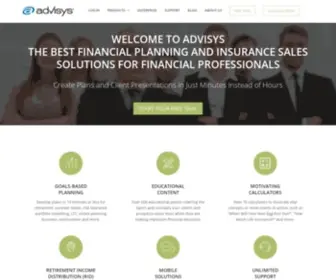 Advisys.com(Financial Planning Software) Screenshot