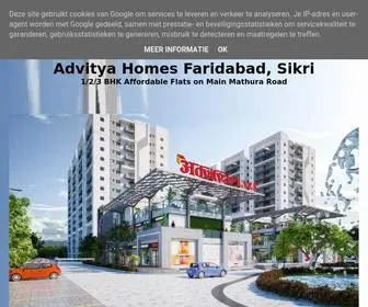 Advityahomes.co.in(Advitya Homes Faridabad) Screenshot