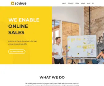 Advivus.com( We Make SaaS Sell) Screenshot