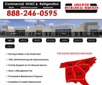 AdvMechservs.com(Commercial HVAC & Refrigeration) Screenshot