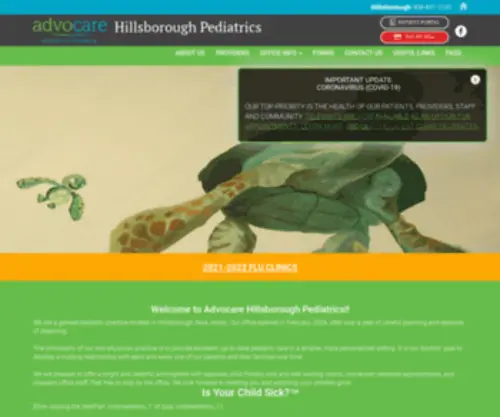 Advocarehillsboroughpediatrics.com(Advocare Hillsborough Pediatrics) Screenshot