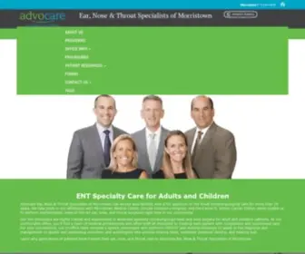 Advocaremorristownent.com(ENT NJ) Screenshot