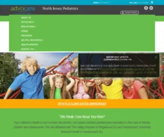 AdvocarenorthJerseypeds.com(Advocare North Jersey Pediatrics) Screenshot