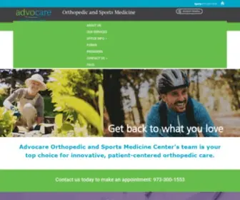 Advocareorthosportsmed.com(Advocare Orthopedic and Sports Medicine) Screenshot